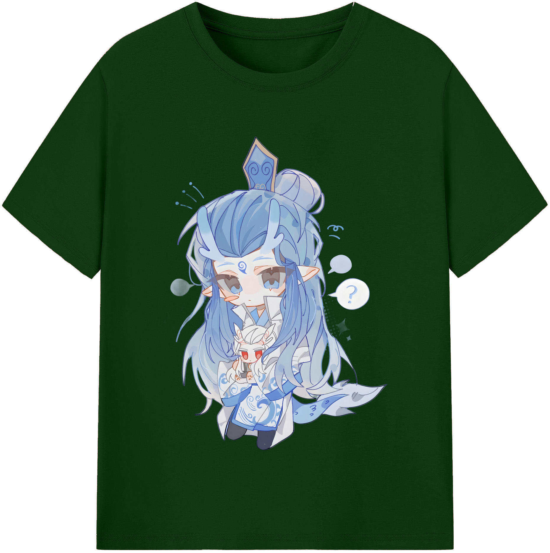 （画像用） Ne Zha 2 ナタ 魔童の大暴れ 綿100％半袖Tシャツ（フロントプリント）
